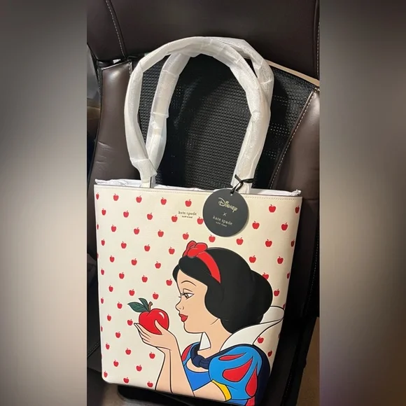 Kate Spade Disney Snow White Cream Large Tote Bag - Picture 1 of 5